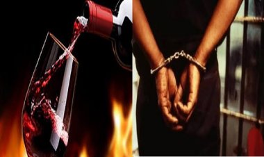 बेलभाठा (अभनपुर) के होटल में अवैध रूप से शराब पिलाने वाले को किया गिरफ्तार।