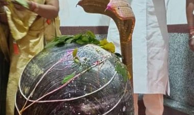 विधायक धनेन्द्र साहू ने सारखेश्वर मंदिर सारखी में जलाभिषेक कर क्षेत्रवासीयो के लिए खुशहाली मांगी।