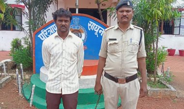 अभनपुर में गांजा के साथ एक आरोपी गिरफ्तार।