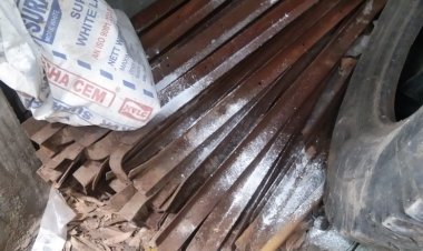 तूता स्थित वन विकास निगम अहाते से लोहे की एंगल चोरी।