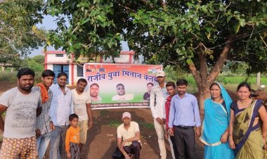 राजीव युवा मितान क्लब खोरपा द्वारा किया गया पौधारोपण।