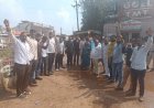 भारतीय जनता पार्टी युवा मोर्चा अभनपुर द्वारा भूपेश बघेल का किया गया पुतला दहन ।