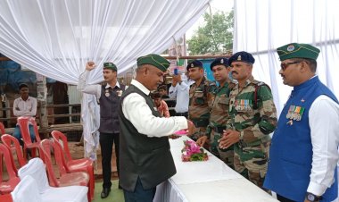 अखिल भारतीय सैनिक परिषद के पूर्व सैनिकों ने किया सेवानिवृत्त सैनिकों का किया स्वागत।