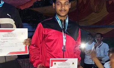 अभनपुर के भावेश ने जीता राज्यस्तरीय प्रतियोगिता में 2 सिल्वर मेडल