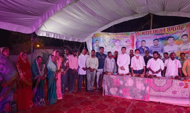 भरेगा मंडाई में पहुंचे चिन्मय दावड़ा,ग्रामवासियों को दी शुभकामनाएं