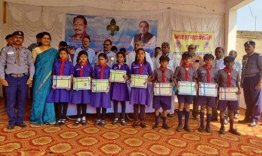 शिक्षामंत्री ने प्राथमिक शाला बिरोदा के 9 बच्चो का राष्ट्रीय पुरस्कार से किया सम्मानित।