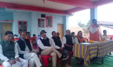 भाजपा खोरपा मंडल ने मोर आवास मोर अधिकार के माध्यम से कांग्रेस सरकार को घेरा