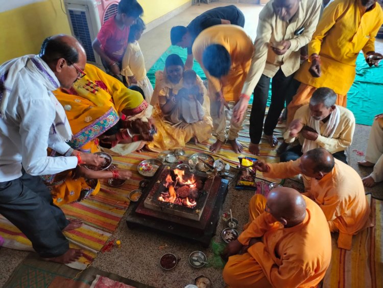 खोरपा गायत्री मंदिर में गंगा दशहरा व माता गायत्री जयंती मनाई गई