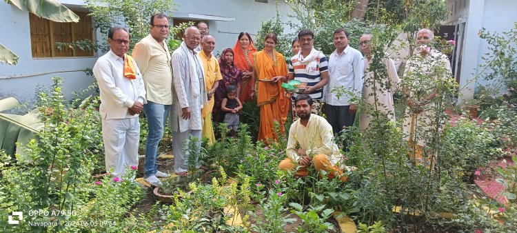 विश्व पर्यावरण दिवस के अवसर पर आज गायत्री शक्ति पीठ नवापारा में वृक्षारोपण l