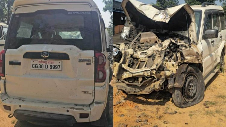 Road Accident: सड़क हादसे में बाल-बाल बचे SDM और नायब तहसीलदार, वाहन के उड़े परखच्चे…