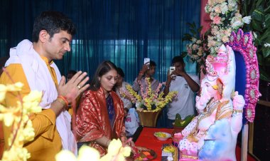 "श्री दावड़ा यूनिवर्सिटी में ‘ज्ञान विनायक महोत्सव’ की भव्य शुरुआत, गणेश स्थापना और वंदना नृत्य से गूंजा परिसर"