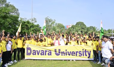 श्री दावड़ा यूनिवर्सिटी छात्रों ने लिया हिस्सा – “Namo Yuva Run for Nasha Mukt Bharat” में